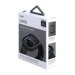 UNIQ Lino Case Apple Watch Series 4/5/6/SE/SE3 44mm. ash black - imagine 5