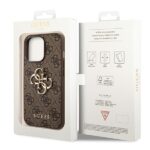 Guess GUHCP14X4GMGBR iPhone 14 Pro Max 6,7" brown hardcase 4G Big Metal Logo - imagine 8