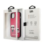Karl Lagerfeld KLHCP13SPCUSKCP iPhone 13 mini 5,4" fuchsia hardcase Ikonik Karl & Choupette - imagine 8