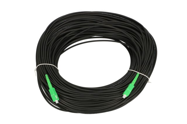 Extralink SC/APC-SC/APC | Patchcord | Round, drop, single mode, Simplex, G.657A2, 130m - imagine 2