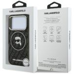 Case Karl Lagerfeld IML Karl Head Logo MagSafe for iPhone 17 Pro Max black - imagine 8
