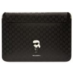 Karl Lagerfeld Sleeve KLCS14SAKHPKK 14" black Saffiano Monogram Ikonik