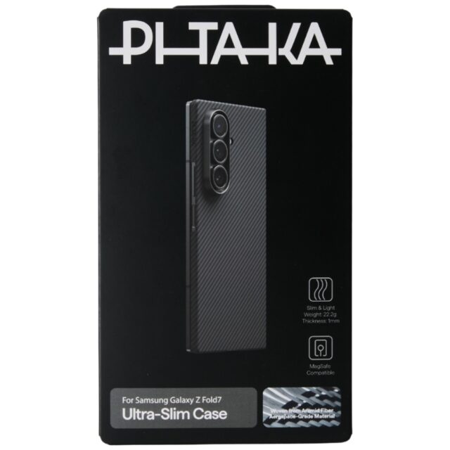 Case PITAKA Ultra-Slim MagSafe for Samsung Galaxy Z Fold7 black grey - imagine 7