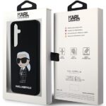 Karl Lagerfeld KLHCS24SSNIKBCK S24 S921 hardcase black Silicone Ikonik - imagine 8