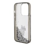 Karl Lagerfeld KLHCP15LLKCNSK iPhone 15 Pro 6.1" transparent hardcase Liquid Glitter Choupette - imagine 7