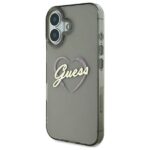 Guess GUHCP16MHCHGSPK iPhone 16 Plus6.7" black hardcase IML Heart - imagine 2