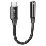 USAMS AU16 USB-C adapter - jack 3.5mm DAC black SJ599YPTC01 (US-SJ599)