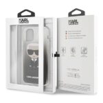 Karl Lagerfeld KLHCN58TRDFKBK iPhone 11 Pro black Gradient Ikonik Karl - imagine 7