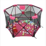 Extralink Kids Playpen, Foldable Playground Dry Pool for Children 120x68cm Large k-462 - imagine 2