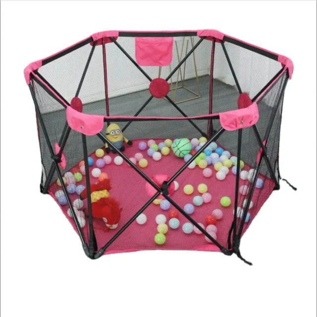 Extralink Kids Playpen, Foldable Playground Dry Pool for Children 120x68cm Large k-462 - imagine 2