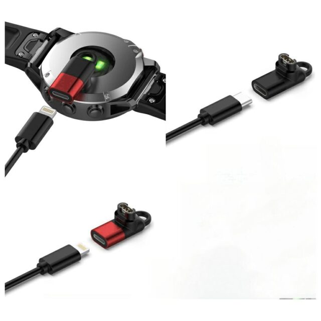 Beline Lightning Adapter for Charging Garmin Watches red - imagine 6
