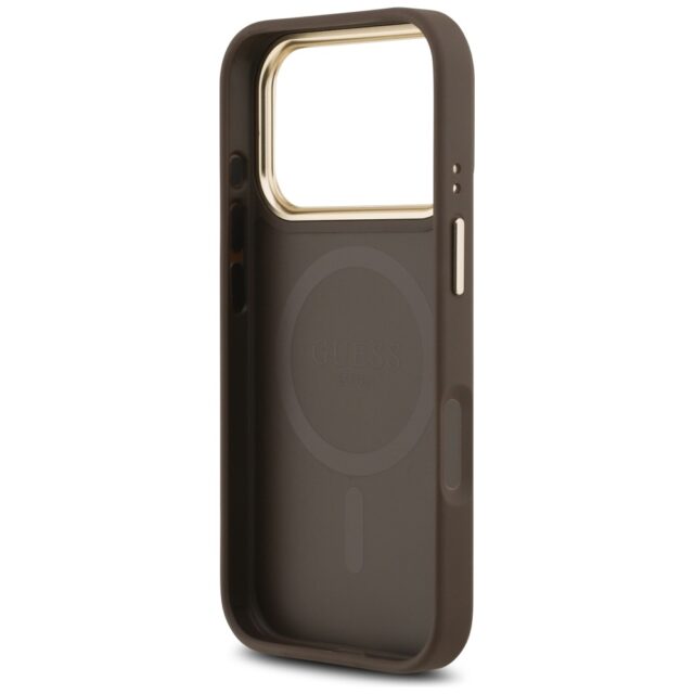 Case Guess 4G Stripe MagSafe for iPhone 17 Pro brown - imagine 7