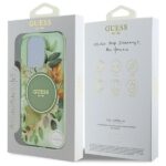 Guess GUHMP16XHFWBDCEN iPhone 16 Pro Max 6.9" green hardcase IML Flower & Tonal Circle MagSaf - imagine 7