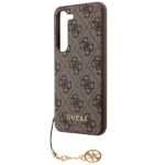 Guess GUHCS24MGF4GBR S24+ S926 brown hardcase 4G Charms Collection - imagine 6