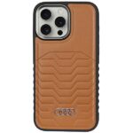Audi Synthetic Leather MagSafe iPhone 14 Pro 6.1" brown hardcase AU-TPUPCMIP14P-GT/D3-BN