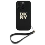 DKNY DKHCP16XPBSWSK iPhone 16 Pro Max 6.9" black hardcase Wrist Strap Stock Logo - imagine 2