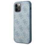 Guess GUHCP12MG4GFBL iPhone 12 / 12 Pro 6,1" blue hard case 4G Metal Gold Logo - imagine 2