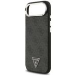 Case Guess 4G Triangle Logo MagSafe for iPhone Air black silver - imagine 6