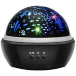 Lampka nocna z projektorem czarnyblackLP16857