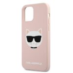 Karl Lagerfeld KLHCP12LSLCHLP iPhone 12 Pro Max 6,7" hardcase light pink Silicone Choupe - imagine 6