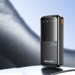 AWEI PowerBank P13K 20000mAh 22.5W black Digital Display - imagine 3