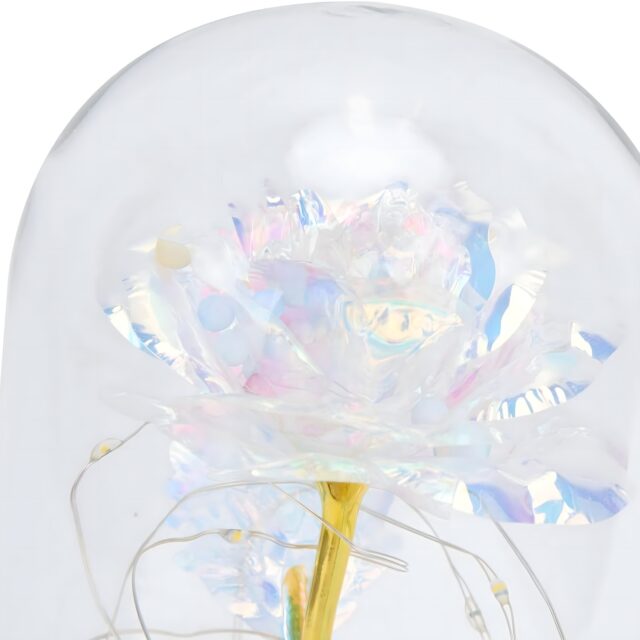 Eternal Rose in Glass Extralink Home, White LED Light - imagine 5