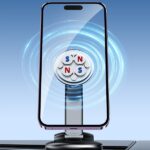 AWEI magnetic car holder X45for windshield/cockpit black - imagine 3