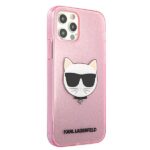Karl Lagerfeld KLHCP12MCHTUGLP iPhone 12/12 Pro 6,1" pink hardcase Glitter Choupette - imagine 4