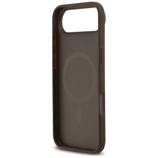 Case Guess 4G Circle Classic Logo        MagSafe for iPhone Air brown - imagine 7