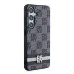 DKNY DKHCS24SPCPTSSK S24 S921 black hardcase Leather Checkered Mono Pattern & Printed Stripes - imagine 4
