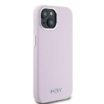 DKNY DKHMP15MSMCHLP iPhone 15 Plus / 14 Plus 6.7" pink hardcase Liquid Silicone Small Metal Logo Mag - imagine 4
