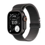 Watch Apple Watch Ultra 3 (2025) 5G 49mm Black Titanium Case with Black Titanium Milanese Loop M - Black