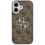 Guess 4G Big 4G Classic Logo Case for iPhone 17 Brown Silver - imagine 3