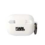 Karl Lagerfeld KLAP2RUNIKH AirPods Pro 2 (2022/2023) cover white Silicone Karl Head 3D - imagine 2