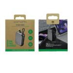 4smarts Powerbank Pocket 10000mAh30W z wbudowanym kablem USB-C 15cm space grey 540699 - imagine 6