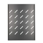 Extralink 1U 350mm Black | Fixed shelf | 19", 490x360mm, for 600mm depth cabinets - imagine 2