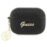 Guess GUAP2GLGSHK AirPods Pro 2 (2022/2023) cover black Glitter Flake 4G Charm