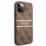 Guess GUHCP12M4GDBR iPhone 12/12 Pro 6,1" brown hardcase 4G Stripe - imagine 4