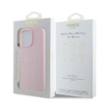Guess GUHMP16LPGHSMMP iPhone 16 Pro 6.3" pink hardcase Grained Ring MagSafe - imagine 8