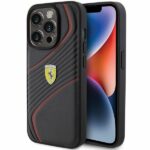 Ferrari FEHCP15LPTWK iPhone 15 Pro 6.1" black hardcase Twist Metal Logo