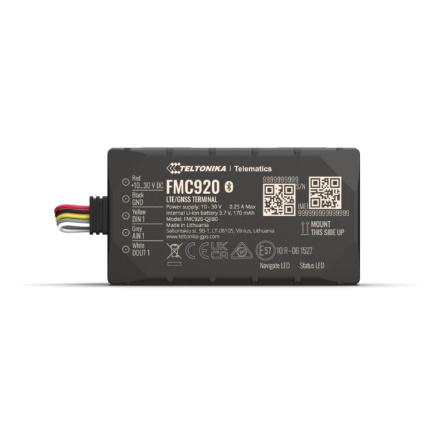 Teltonika FMC920 | GPS Tracker | LTE Cat 1/GSM/GPRS/GNSS/BT - imagine 3