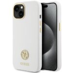 Guess GUHCP15SM4DGPH iPhone 15 / 14 / 13 6.1" white hardcase Silicone Logo Strass 4G