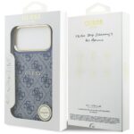 Case Guess 4G PU Classic Logo MagSafe for iPhone 17 Pro Max blue - imagine 8