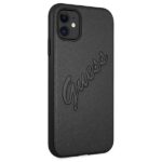 Guess GUHCN61RSAVSBK iPhone 11 6,1" / Xr black hardcase Saffiano Vintage Script - imagine 3
