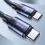 USAMS U71 USB-C to USB-C Cable 3m 100W PD Fast Charge black SJ526USB01 (US-SJ526) - imagine 7