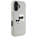 Case Karl Lagerfeld HC 3D Rubber Double Heads for iPhone 16 beige - imagine 4