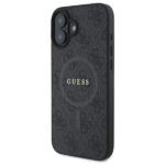 Guess GUHMP16SG4GFRK iPhone 16 6.1" black hardcase 4G Ring Classic Logo MagSafe - imagine 2