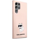 Karl Lagerfeld KLHCS23LSNCHBCP S23 Ultra S918 hardcase pink Silicone Choupette - imagine 4