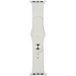 Strap Audi Sport Red Logo Silicone Watch Strap for Apple Watch 40/41/42mm white - imagine 2