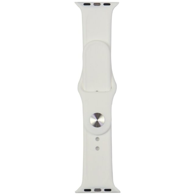 Strap Audi Sport Red Logo Silicone Watch Strap for Apple Watch 40/41/42mm white - imagine 2